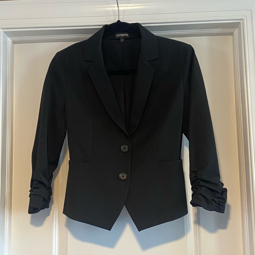 Express Black Blazer 3/4 Sleeve